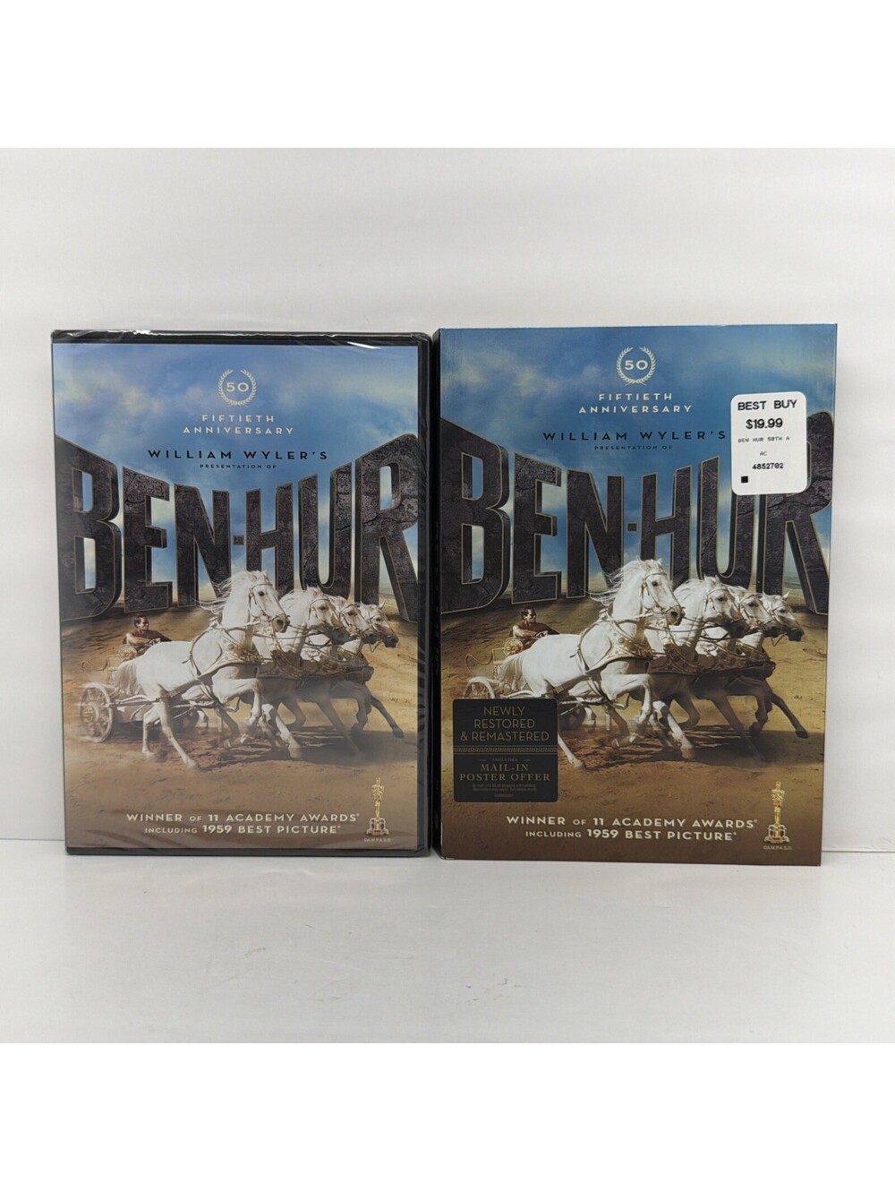 Ben-Hur (DVD) 50th Anniversary Edition BRAND W/sleepover